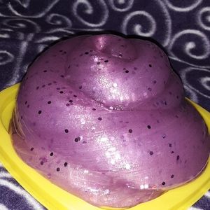 Pink sparkly slime